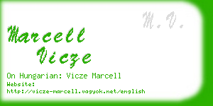 marcell vicze business card